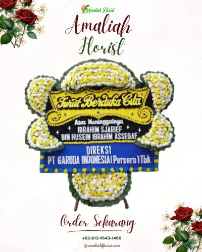 Papan Bunga Duka di Sawangargo